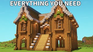 【マイクラ建築】トウヒのサバイバルベースの作り方【Minecraft】【建築講座】