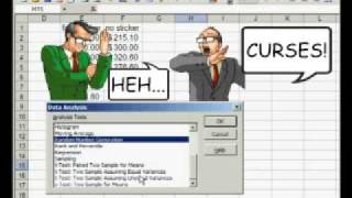 Download the video "Differences between means in Excel"