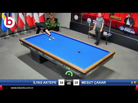 İLYAS AKTEPE & MESUT ÇAKAR Bilardo Maçı - 2023 1.ETAP ÖN ELEME-4.TUR