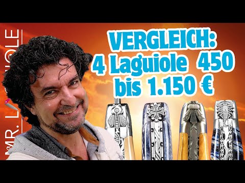 spannender Vergleich 4 Laguiole-Taschenmesser von 450 bis 1.145 €