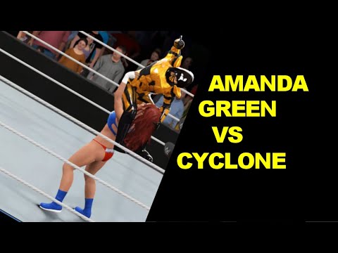 WWE 2K17 Amanda Green vs Cyclone - Extreme Rules