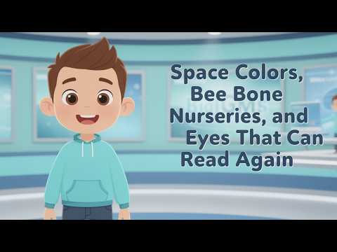 Space Colors, Bee Bone Nurseries, and Eyes That Can Read Again