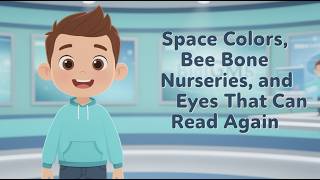 Space Colors, Bee Bone Nurseries, and Eyes That Can Read Again