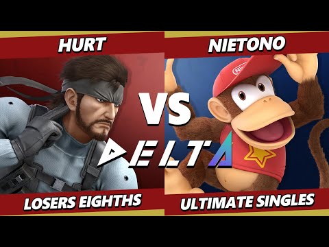 Delta 5 Top 8 - Hurt (Snake) Vs. Nietono (Diddy Kong) Smash Ultimate - SSBU