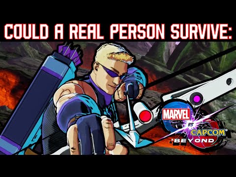 Could A Real Person Survive: HAWKEYE'S Hyper Combos? (Marvel vs Capcom Infinite & Beyond)