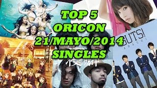 Top 5 Oricon Semanal al 11/Mayo/2014 Singles