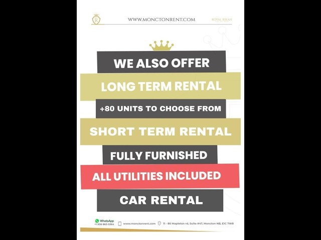 C5 MAIN - 3 BEDROOMS | FULLY FURNISHED ALL UTILITIES INCLUDE in Long Term Rentals in Moncton