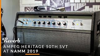 Video thumbnail for Ampeg's New Heritage 50th Anniversary SVT Head at Summer NAMM 2019 | Reverb by Reverb
