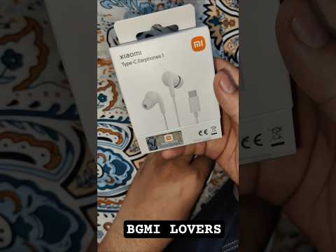 Type C Earphone For Gaming #mi #bgmi #bgmilovers #music #typeC #unboxing #unboxingvideo