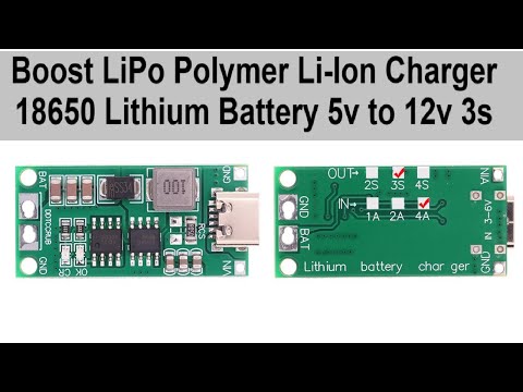 Multi cell Boost converter lithium battery charging module (Urdu/Hindi)