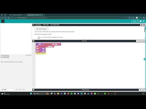 Code.org - CS Discoveries - Unit 3: Interactive Animations & Games: Lesson 9: Level 1