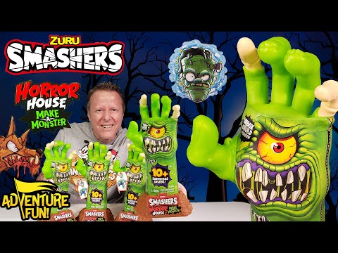 Zuru Smashers Horror House “Make A Monster” Werewolf, Frankenstein, Zombie Monsters Toy review!