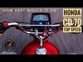 Honda CD 70 Top Speed How Fast Would It Go Gps Tested 2020