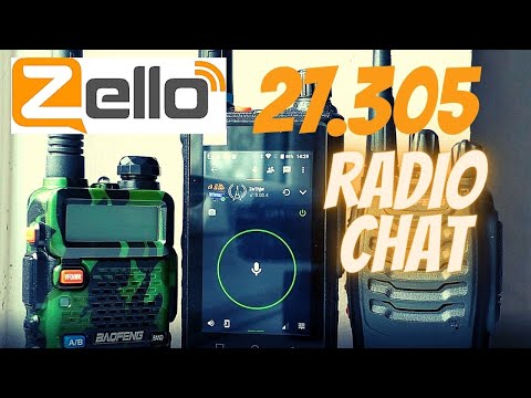 Zello 27.305 CB Chat group action.