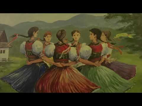 Slovak Folk Dance Painting, Karicka by Jan Rinik