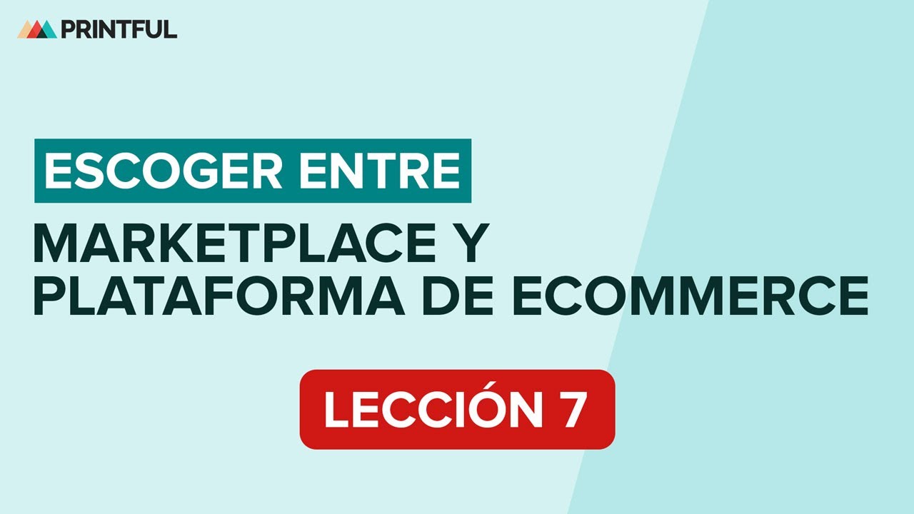 Elegir un marketplace o plataforma de Printful