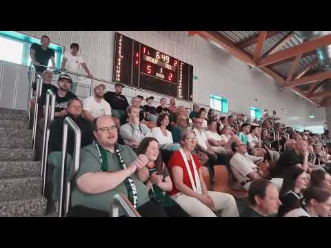 Powerplay in Walferdange with VET‑Concept Gladiators Trier vs. Windrose Giants Antwerp (99:89).