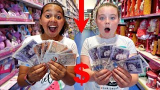 TIANA SPENDS £50 IN 5 MINUTES!! SLIME TOY HUNT CHALLENGE!