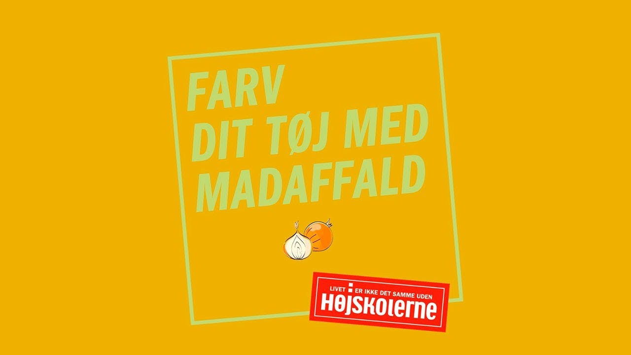 Farv dit tøj med madaffald