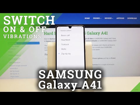 How to Select Vibration Pattern in Samsung Galaxy A41 – Adjust Vibration Settings