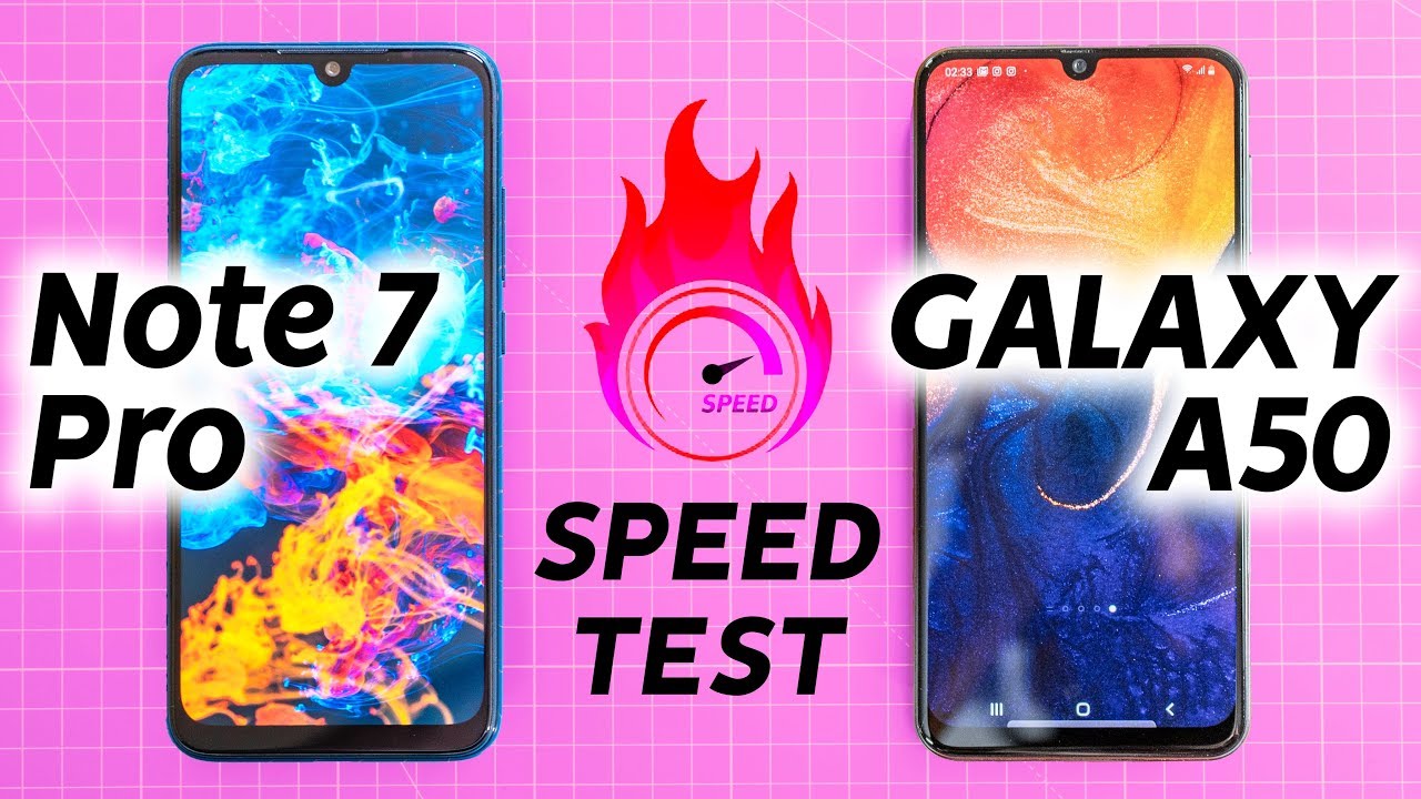 Redmi Note 7 Pro vs Samsung A50 Speed Test - Oh Mi God!🔥