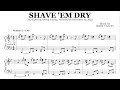 Jimmy Yancey - Shave 'Em Dry | Boogie woogie transcription