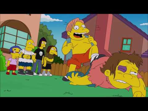 Homer e Bart sfida broccoli Simpson ITA HD Stagione 26 Episodio 2