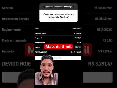 Quanto custa a internet da Starlink no Brasil? #starlink #elonmusk #araguaína #tocantins