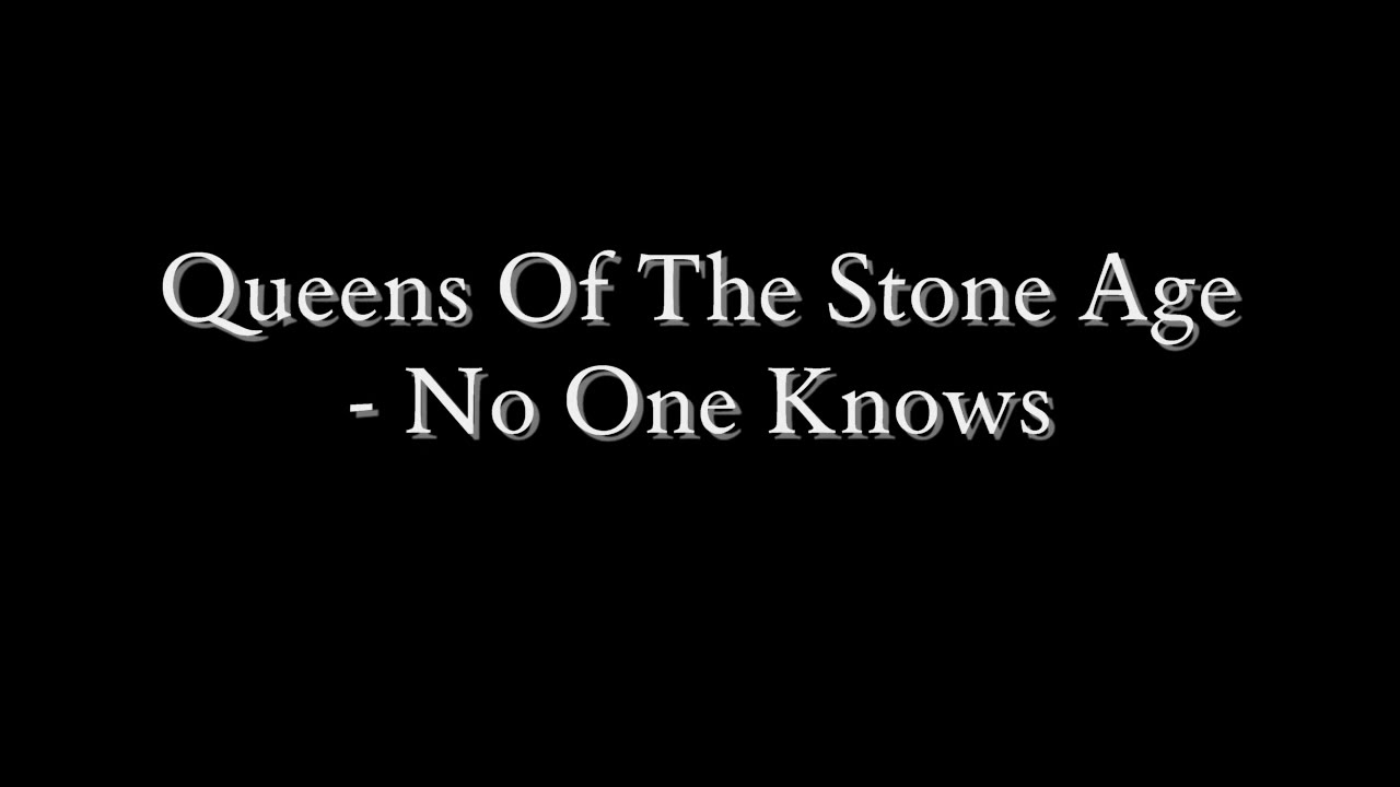 Queens Of The Stone Age - No One Knows (Lyrics)