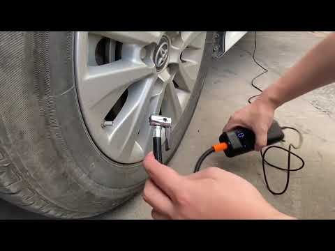 How to connect with car tires---RYSEAB Tire Inflator