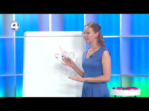 Рука-трафарет: рисуем динозавра