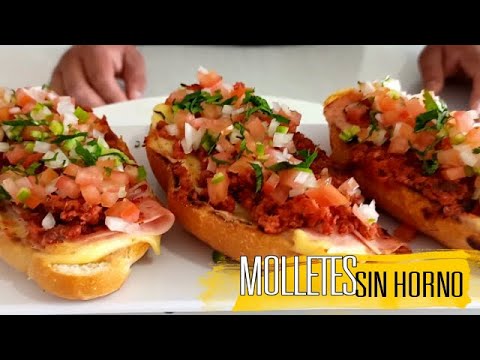 ¿Cómo Hacer MOLLETES SIN HORNO?// CRIS EN LA COCINA