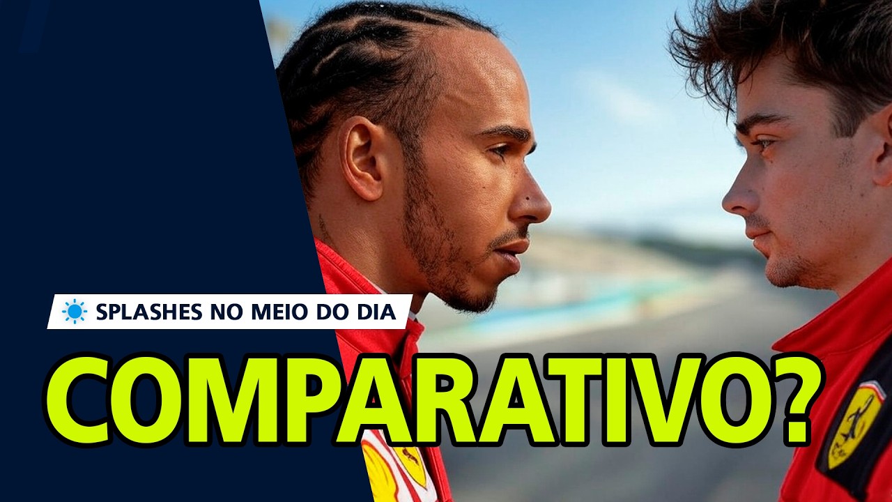 Charles Leclerc e Lewis Hamilton NA PISTA Juntos Pela Primeira Vez