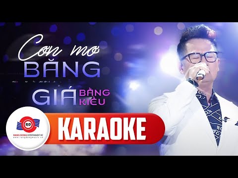 [ KARAOKE TONE NAM ] CƠN MƠ BĂNG GIÁ - BẰNG KIỀU | Bản Phối Live Band