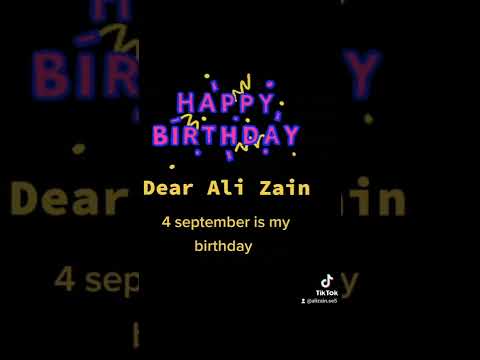 happy birthday dear Ali Zain