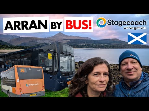 TERRIBLE Weather, BEAUTIFUL Location!  Exploring the Isle of Arran by Bus!