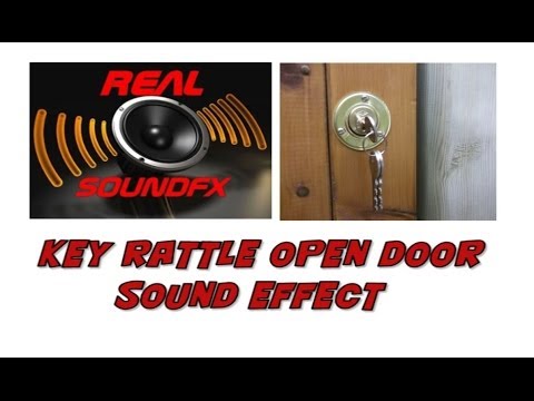 Key rattle and door opening sound effect - realsoundFX