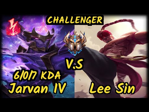 Peanut (JARVAN IV) vs LEE SIN - 6/0/7 KDA JUNGLE CHALLENGER GAMEPLAY - KR