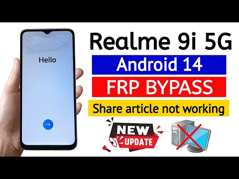 Realme 9i 5G (RMX3491) Gmail Frp bypass Android 14 | Share article not working 2025.