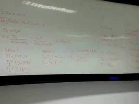 Mecânica da Partícula - Exercícios Revisão - TRÊS BLOQUINHOS  - parte 1/2