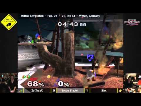Witten Temptation - ZetTroxX vs Sixx - Losers Bracket SSBM