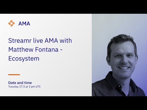 Streamr Ecosystem AMA with Matthew Fontana - YouTube