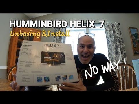Humminbird Helix 7 Fish Finder, Unboxing and Install.