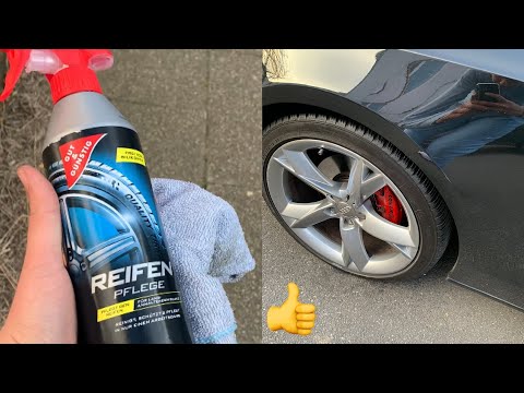 Reifen zum Glänzen bringen-Reifen Pflege von Gut und Günstig- Reifenglanz dank Reifen Pflege Spray
