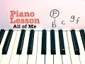 All of Me ★ Piano Lesson ★ John Legend   ★   (Todd Downing)