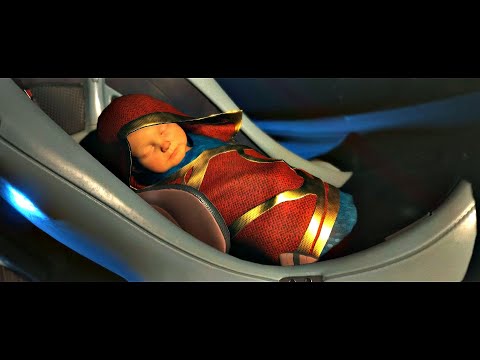 Baby Superman Escape from Krypton Planet  Full scene