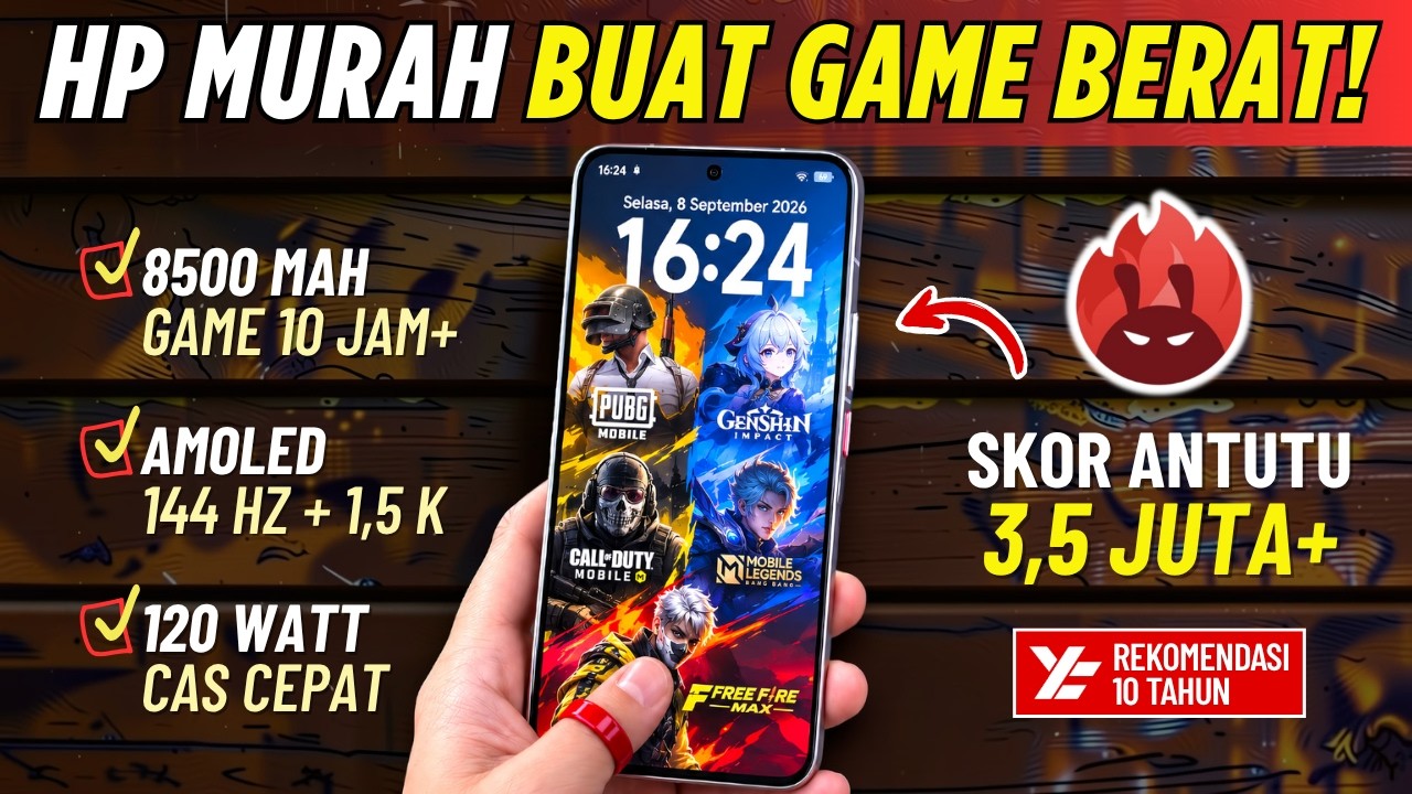 99% Orang Suka Ini‼️ 5 HP MURAH BUAT SEMUA GAME BERAT RATA KANAN! September 2026
