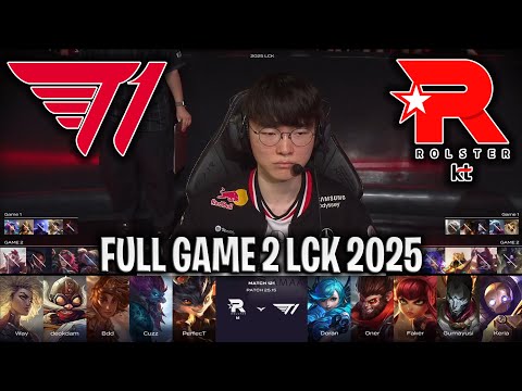 GUMAYUSI BEST JHIN WORLD?😱 - T1 vs KT GAME 2 LCK SUMMER 2025 W13D1 | T1 vs KT ROLSTER G2 LCK 2025