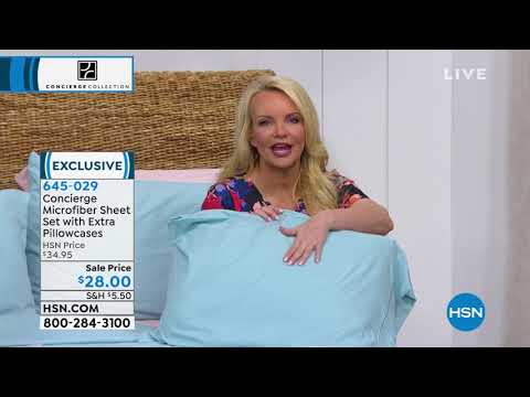 Concierge Collection Microfiber Sheet Set with Extra Pil...