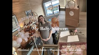 Baby Shower Planning - Minimal - Affordable - Planning Ideas and Tips